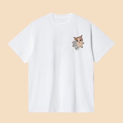 Camiseta Gatinho(a) segurando energetico