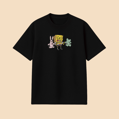 Camiseta Bob Esponja treinando