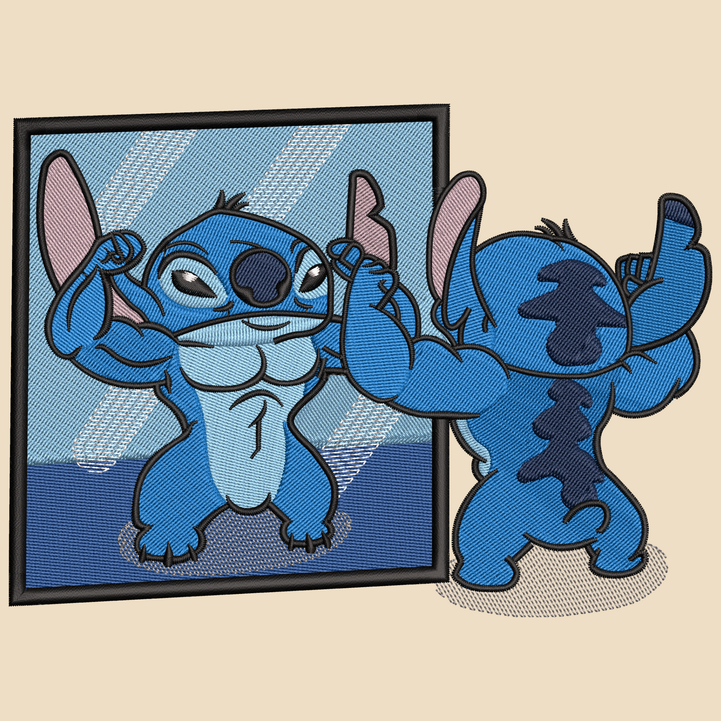 Camiseta Stitch Bodybuilder